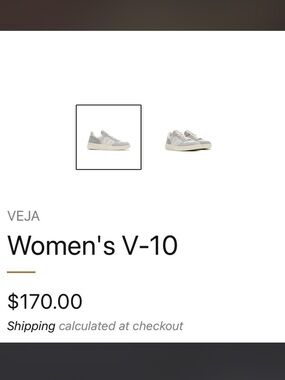 Veja Women's V-10 Sneakers in Light Gray and Cream